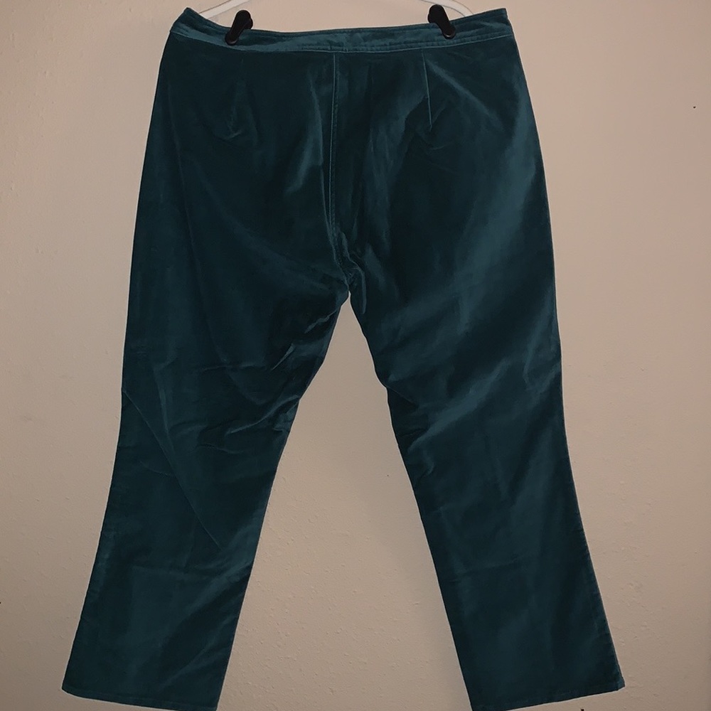 ✅ GREEN PANTS PERFECT FOR CHRISTMAS!  SIZE 18W.  NICE HEAVY PANTS W/POCKETS